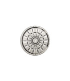 Bouton Métal Argent Rosace