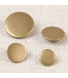Bouton Plat Métal Bronze